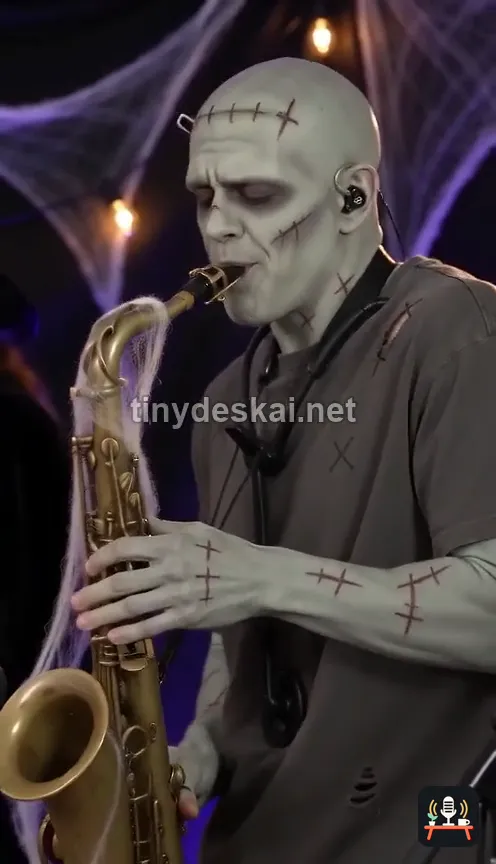 Halloween concert inspiration: A fictional bandmate takes the instrumental break.